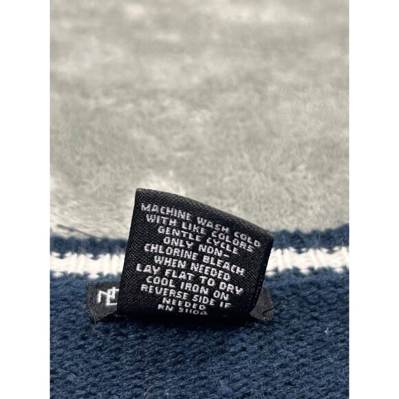 Christmas Penguin Sweater Womens XL Blue Fair Isle Knit New Directions Cozy Y2K - Picture 8 of 9